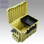 Meiho Bucket Mouth BM-9000 műanyag horgász láda Khaki