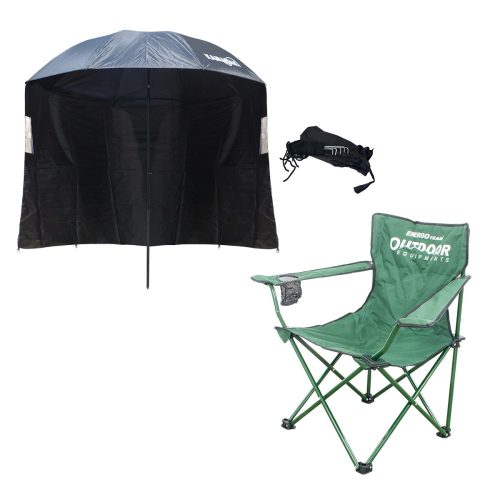 Outdoor Holiday szék ablakos 240 cm sátrasernyővel