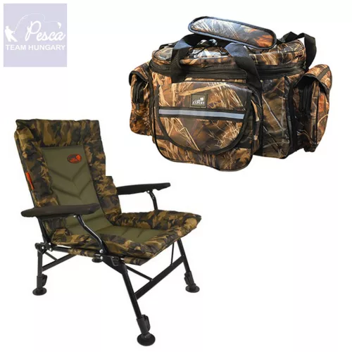 CARP EXPERT COMFORT CAMO SZÉK CXP CAMOU 25*50CM VÁLLTÁSKÁVAL