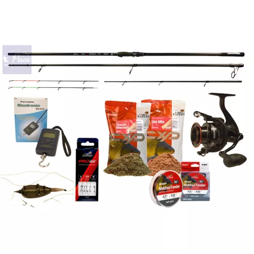 Carp Expert MAX2 DT 360 Method Feeder Szett Újdonság Csalikkal