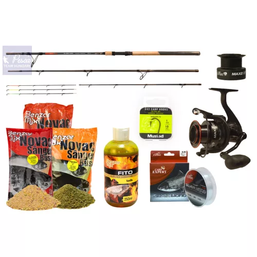 CARP EXPERT Silver Carp Heavy Feeder 3,60 m szett etetőanyag válogatással