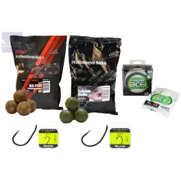   CARP EXPERT PROFI BOJLI CSOMAG WIDE GAPE és CONTINENTAL HORGOKKAL és MINŐSÉGI FLUOROVAL