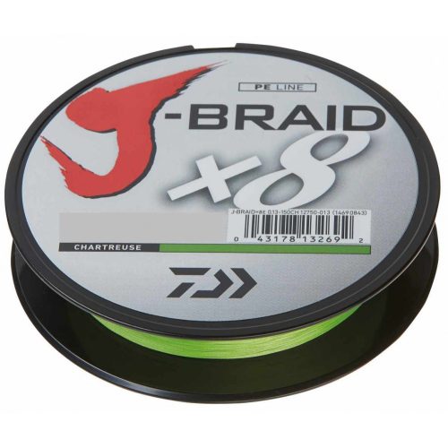Daiwa J-Braid X8 Chartreuse Fonott Zsinór 150m