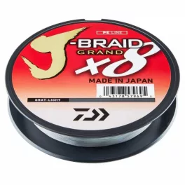 Daiwa J-Braid Grand X8 Szürke Fonott Zsinór 135m