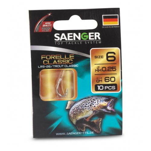 Saenger Előkötött Pisztráng Classic LRS-26 Horog 
