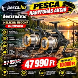 Banax Helicon 5600NF Nyeletőfékes Orsó Duopack