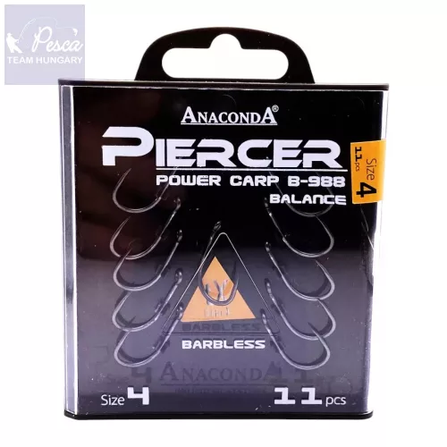 Anaconda Piercer Power Carp B-988 Balance Szakáll Nélküli Horog 2-es