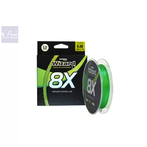 Energofish Wizard 8X Lime Green fonott zsinór 135m