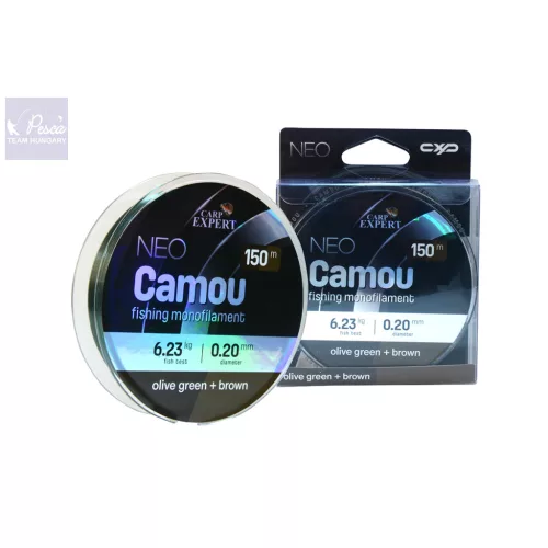 CARP EXPERT NEO CAMOU OLIVE GREEN + BROWN MONOFIL ZSINÓR 150m
