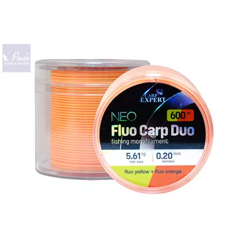 CARP EXPERT NEO FLUO CARP DUO YELLOW + ORANGE MONOFIL ZSINÓR 600m