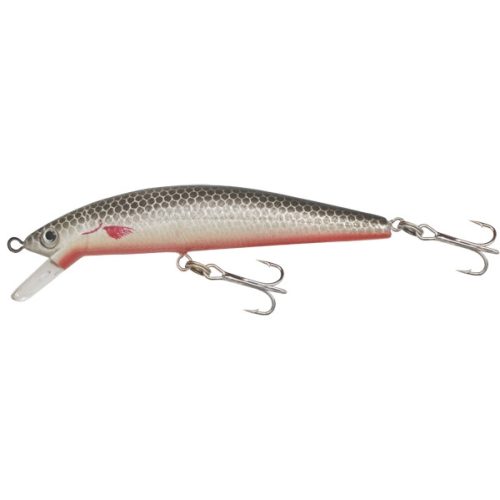 Kamasaki Minnow Wobbler Ezüst hát, piros has