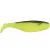 Mann's Shad Gumihal 8cm Fluo Sárga, Fekete Háttal 3db/csomag