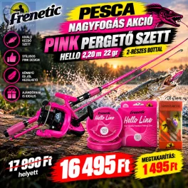   Frenetic Pink Pergető Szett Hello 2,20m 22gr 2-részes bottal