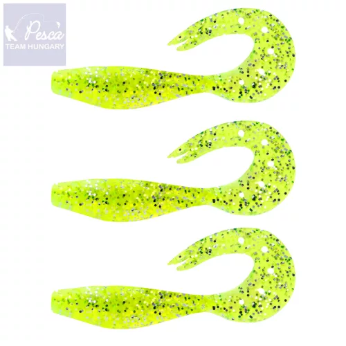 Nevis Twister Shad 11cm 3db/cs (Poppy Green)