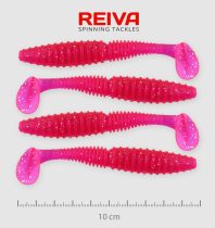 REIVA Zander Power Shad 10cm 4db/csomag /Pink-Flitter/