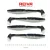 REIVA Zander Power Shad 10cm 4db/csomag (fekete-ezüst) 