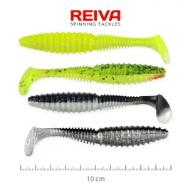 REIVA Zander Power Shad 10cm 4db/csomag 4-szín