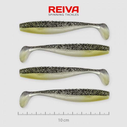 REIVA Flat Minnow Shad 10cm 4 db/csomag