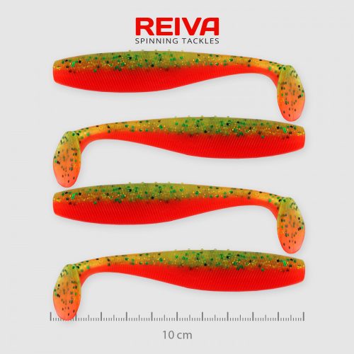 REIVA Flat Minnow Shad 10cm 4 db/csomag