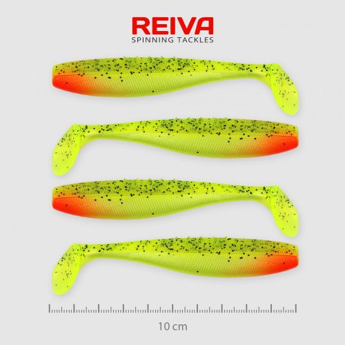 REIVA Flat Minnow Shad 10cm 4 db/csomag