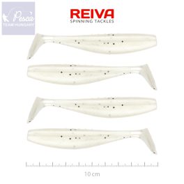 Reiva Flat Minnow Shad 10cm 4db/cs (Pearl Dot)