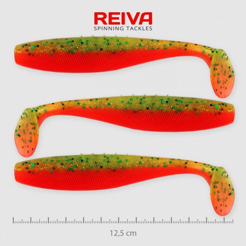 REIVA Flat Minnow Shad 12,5cm 3 db/csomag