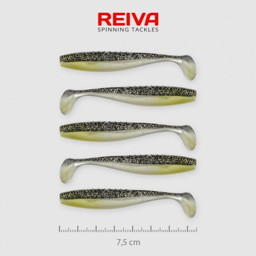 REIVA Flat Minnow Shad 7,5cm 5 db/csomag