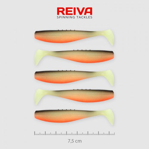 REIVA Flat Minnow Shad 7,5cm 5 db/csomag