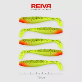 REIVA Flat Minnow Shad 7,5cm 5 db/csomag
