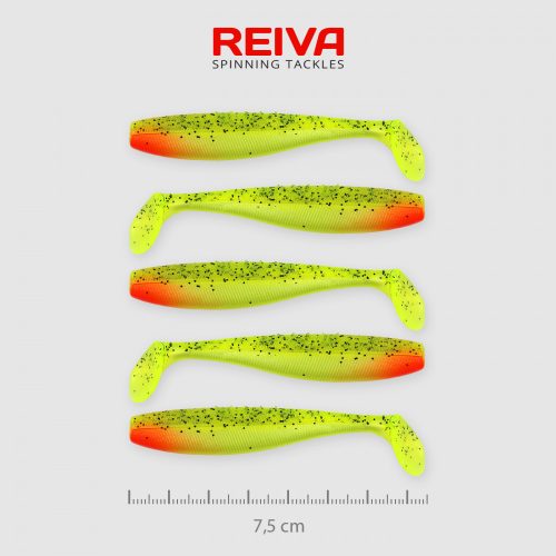 REIVA Flat Minnow Shad 7,5cm 5 db/csomag