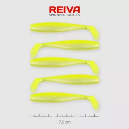 REIVA Flat Minnow Shad 7,5cm 5 db/csomag