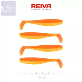 Reiva Flat Minnow shad 7,5cm 4db/cs (Shiny Orange)