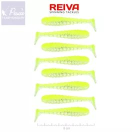 Reiva Stream Shad 8cm Flash Lemonade 8db/csomag
