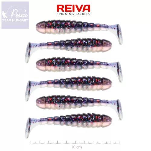 Reiva Stream Shad 10cm Purple Pearl 6db/csomag