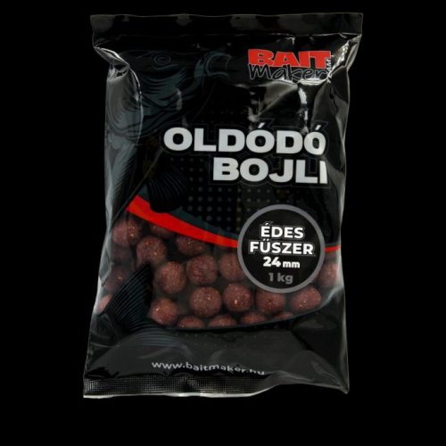 Bait Maker Oldódó bojli 24 mm Édes Fűszer 1kg