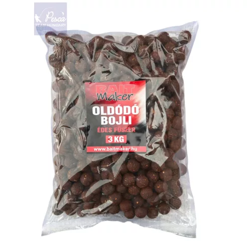 BAIT MAKER Oldódó bojli 24 mm Édes Fűszer 3kg