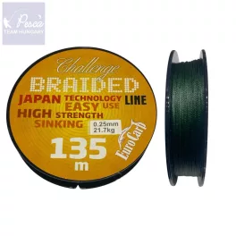 EuroCarp Challenge Braider Fonott zsinór 135 m