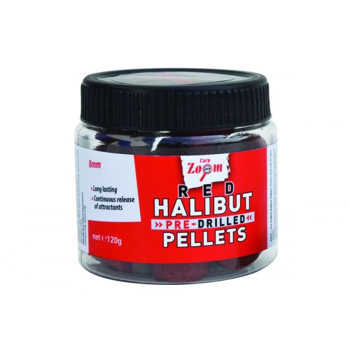 Carp Zoom Pre-Drilled Red Halibut Pellets 120gr