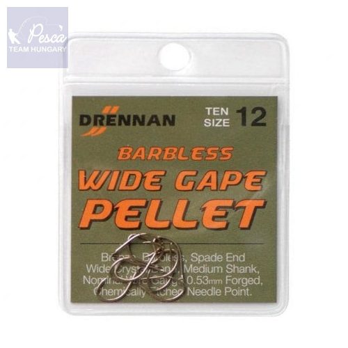 Drennan Wide Gape Pellet Barbless 10