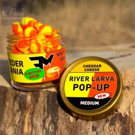 Feedermánia River Larva Pop-Up Cheddar Cheese - Medium 30gr