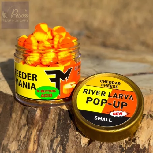 Feedermánia River Larva Pop-Up Cheddar Cheese - Small 30gr