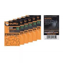   Guru Light Wide Gape Feeder Hook Lapkás Microszakállas Feeder Horog