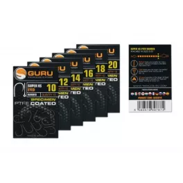 Guru Super XS Eyed Hook Füles Szakállas Feeder Horog
