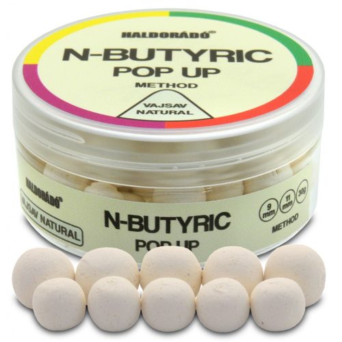 Haldorádó N-Butyric Pop Up Method 9, 11 mm - Vajsav Natural 30gr