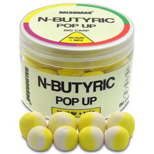 Haldorádó N-Butyric Pop Up Big Carp 13, 17 mm - Vajsav + Méz 50gr