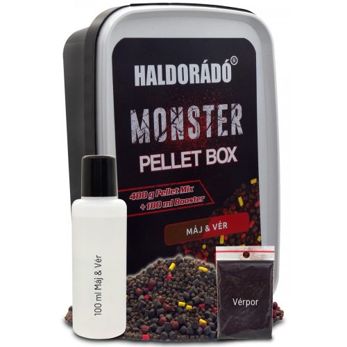 Haldorádó MONSTER Pellet Box - Máj & Vér 400gr