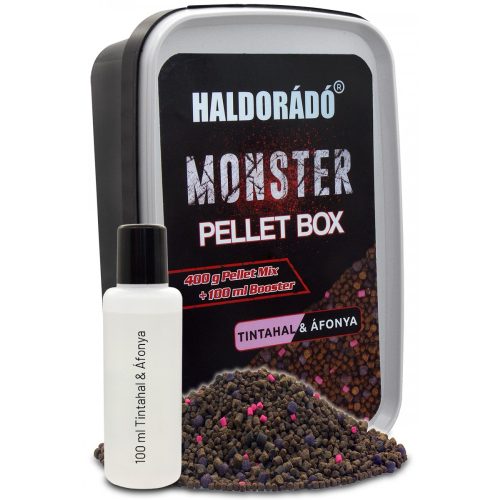 Haldorádó MONSTER Pellet Box - Tintahal & Áfonya 400gr