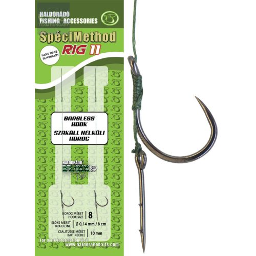 Haldorádó SpéciMethod Rig11 Braid 10 mm / 8 barbless