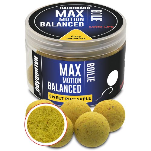 HALDORÁDÓ MAX MOTION Boilie Balanced 20 mm - Édes Ananász 70gr