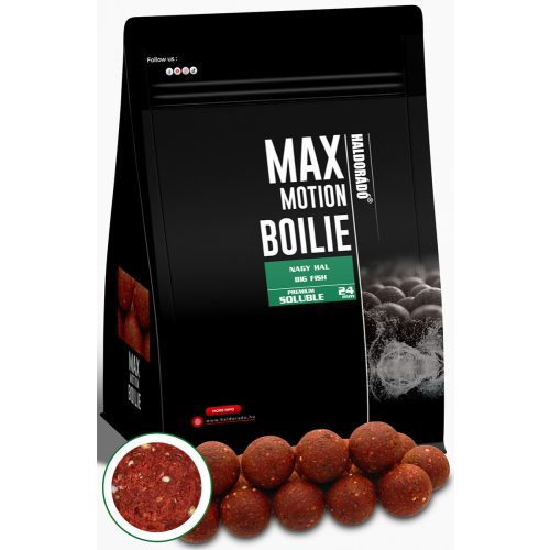 HALDORÁDÓ MAX MOTION Boilie Premium Soluble 24 mm - Nagy Hal 800gr